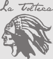 la tolteca logo of american indian face