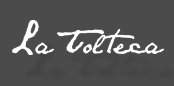 The logo is white text that reads La toltecca