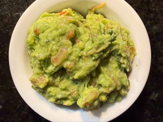 Order of Home Style Guacamole.